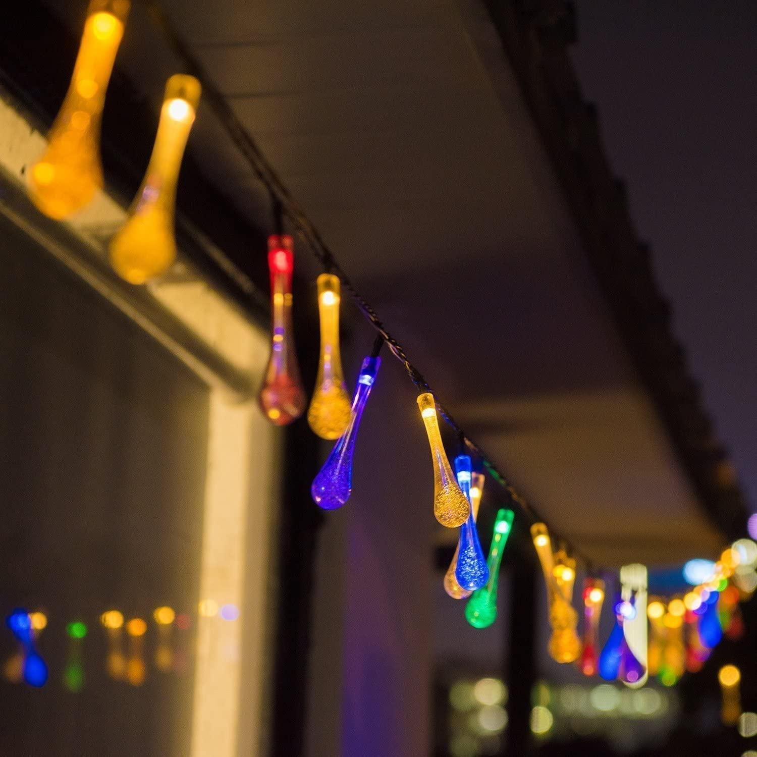 14 LED Rain Drop Fairy Lights