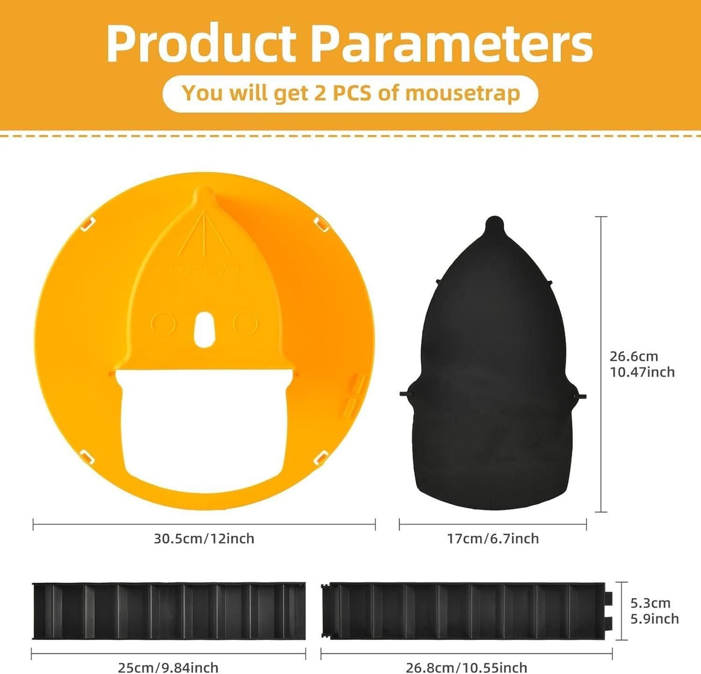 Slide Bucket Lid Mouse Rat Trap with Ramp